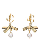 RIBBON PEARL EARRINGS