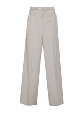 PANTALONE GESSATO AMPIO