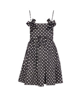 MINI ABITO IN SATIN A POIS