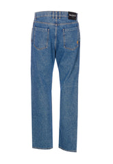 REGULAR DENIM PANTS WITH PB BALMAIN LOGO