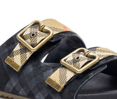 URCHIN CHECK SANDALS