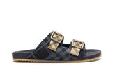 URCHIN CHECK SANDALS