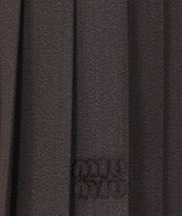 LOGO PLEATED SKIRT