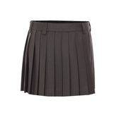 LOGO PLEATED SKIRT