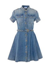 DENIM MINI DRESS