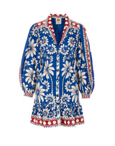 LUNA BLUE LONG SLEEVES MINI DRESS