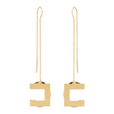 PENDANT LOGO EARRINGS