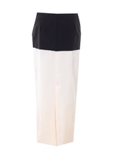 COLOR BLOCK MIDI SKIRT