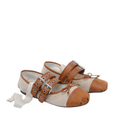 BALLERINA IN CANVAS E PELLE