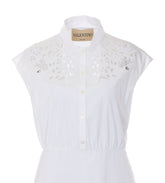 EMBROIDERED MIDI DRESS