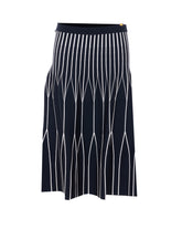 TWO-TONE KNIT SKIRT