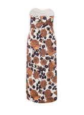 JUROR STRAPLESS MIDI DRESS WITH WALLET BELT