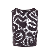 ERUZIONE TOP HANDY GEOMETRIC CROCHET