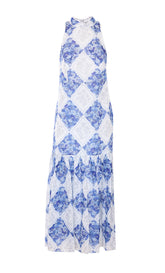 FLORAL PRINT RAMIE' LONG DRESS