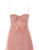 LUNA RUFFLE MIDI DRESS