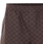 GG CANVAS LINEN BLEND SHORTS