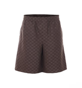 GG CANVAS LINEN BLEND SHORTS