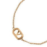 BRACCIALE OVALETTE IN METALLO E PERLA