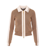 KNIT JACKET WITH TAPES