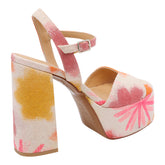 SANDALO IN LINO FLORA