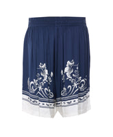 SHORTS CON STAMPA BLUE FLOWER