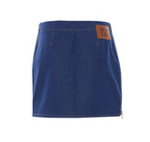 FF MOTIF DENIM SKIRT