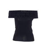 TOP MOONOGRAM OFF SHOULDER