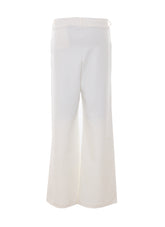 PANTALONE PALAZZO CON LOGO E PINCES