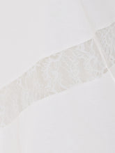 TOP SMANICATO MOLLY CON DETTAGLI IN PIZZO