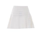 POINTELLE KNIT MINI SKIRT