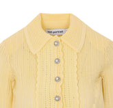 CARDIGAN DIAMOND POINTELLE