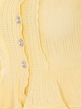 CARDIGAN DIAMOND POINTELLE