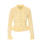 CARDIGAN DIAMOND POINTELLE