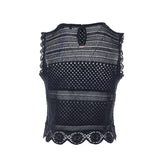 TOP IN MAGLIA CON STRASS