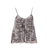 TOP CON SPALLINE SOTTILI E STAMPA SNAKE UDINE
