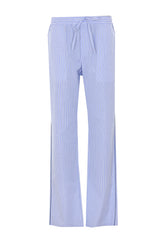 STRIPED POPLIN PANTS