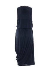 DOUBLE LAYER DRAPED DRESS