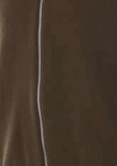 WOOL AND COTTON ZIP UP CARDIGAN