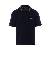 AMIRI FLORAL COLLAR POLO