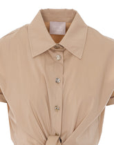 ABITO CHEMISIER CON CUT-OUT