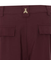 PANTALONI DRITTI IN TWILL DI VISCOSA