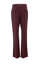 PANTALONI DRITTI IN TWILL DI VISCOSA