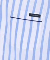 CAMICIA IN POPELINE A RIGHE