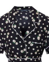 ROSES AND LILY OF THE VALLEY PRINT VANITY SHIRT