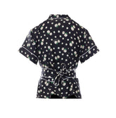 ROSES AND LILY OF THE VALLEY PRINT VANITY SHIRT
