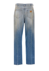 STRAIGHT JEANS WITH NUMERIC LOGO TAG