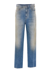 STRAIGHT JEANS WITH NUMERIC LOGO TAG