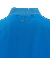 SILK-POPLIN ZIP BLOUSON WITH VERSACE LOGO EMBROIDERY