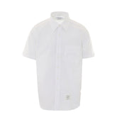 CAMICIA A MANICA CORTA OXFORD STRAIGHT FIT CON LOGO