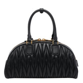 BORSA A SPALLA ARCADIE IN PELLE MATELASSE' CON LOGO MIU MIU